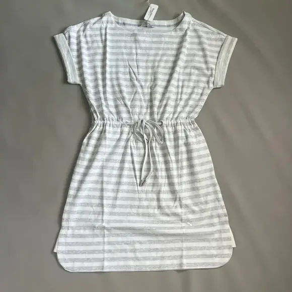 TOMMY BAHAMA Women's Short Sleeve Amira Stripe Short Dress Size M Grey (New) - Picture 8 of 8